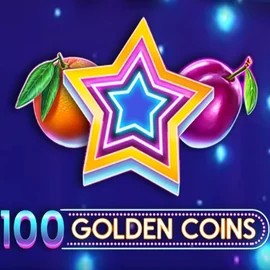 100 Golden Coins slot logo by Amusnet Interactive at Rich Palms Casino