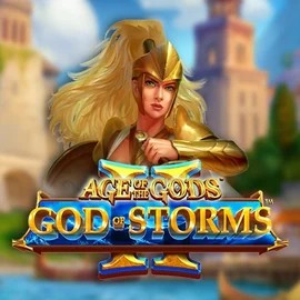 Age Of The Gods: God Of Storms 2 logo by Playtech Rich Palms Casino