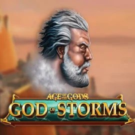 Age Of The Gods: God of Storms logo – Slots by Playtech at Rich Palms Casino