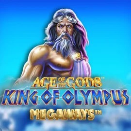 Age Of The Gods: King of Olympus Megaways logo by Origins Rich Palms Casino