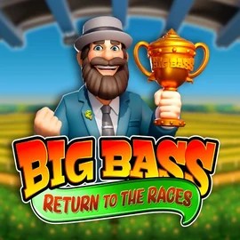 Slots logo of Big Bass Return to the Races from Pragmatic Play at Rich Palms Casino