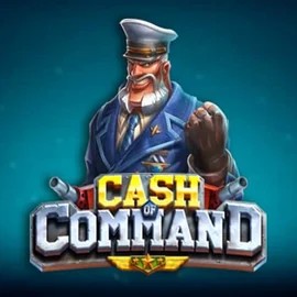 Cash of Command slot logo by Play'n GO at Rich Palms Casino