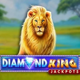 Diamond King Jackpots logo by SpinPlay Games at Rich Palms Casino