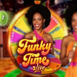 Funky Time casino game by Evolution – featured logo at Rich Palms Casino