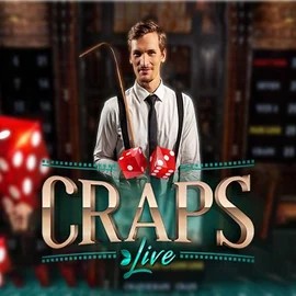 Official Live Casino logo: Live Craps by Evolution at Rich Palms Casino