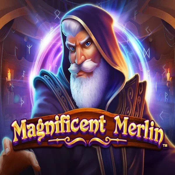 Magnificent Merlin logo – Slots by Greentube at Rich Palms Casino