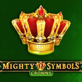 Mighty Symbols Crowns slot logo by Wazdan at Rich Palms Casino