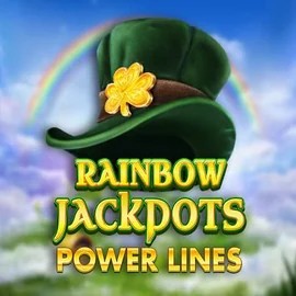 Rainbow Jackpots Power Lines logo – Jackpots by Red Tiger Gaming at Rich Palms Casino