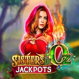 Sisters Of Oz Jackpots logo by Triple Edge Studios Rich Palms Casino