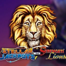 Stellar Jackpots with Serengeti Lions by Lightning Box Game, showcased at nordicfinanceforum.com – game logo