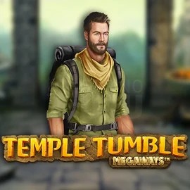 Temple Tumble Megaways slot logo by Relax Gaming at Rich Palms Casino